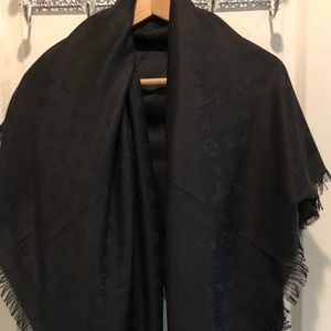 lV monogram black night scurf wrap